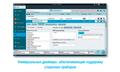 Универсальные драйверов, обеспечивающих поддержку сторонних проблем R&S®ELEKTRA